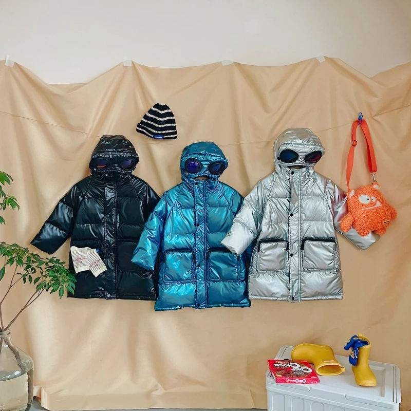 Ragazzi Piumino Giacca Capispalla In Cotone Frangivento 2023 Grazioso Addensare Velluto Inverno Caldo Abiti Da Sci Abbigliamento Per Bambini