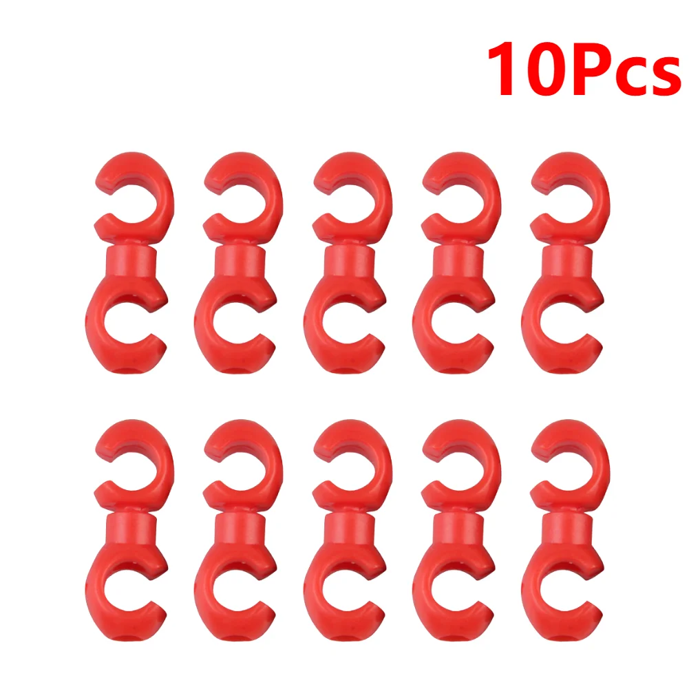 10-Piece Set of S-Style Clips for Bike Brake and Gear Cables