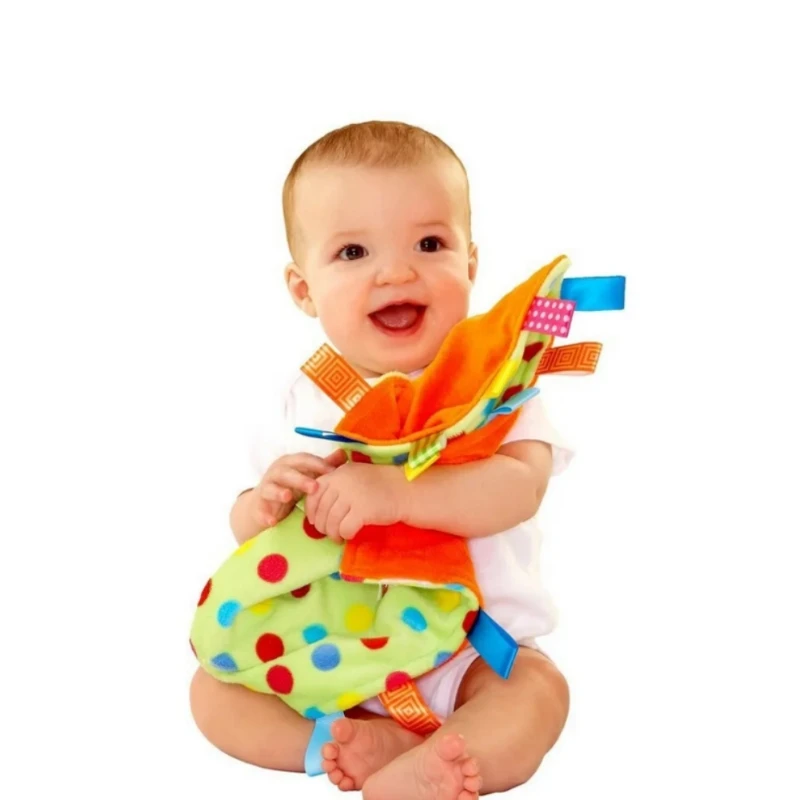 Baby Comforting Taggies Blanket Multifunctional Baby Toys Soft Toddler Grasping Fantoche Towel Newborn Reassure Towel
