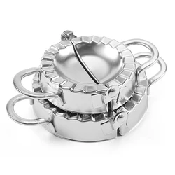 Stainless Steel Dumpling and Ravioli Maker Press - Kitchen Gadget Utensil (Dia 7.5cm and 9.5cm)