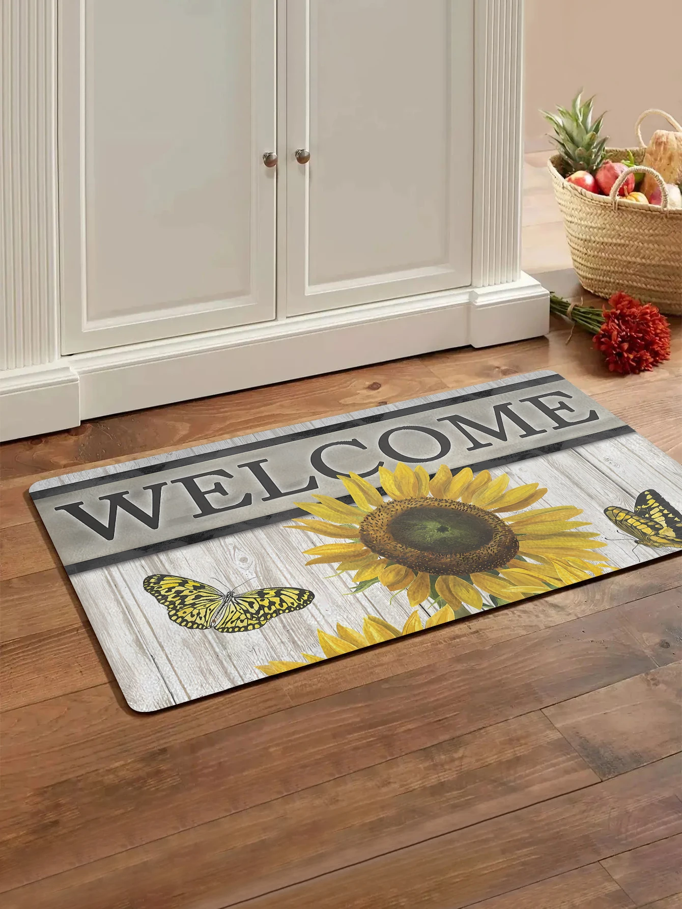 Sunflower Doormat Welcome Mats For Front Door Mat Indoor Entrance Non-Slip Floor  Rugs Balcony Carpet Absorbent Rug 40*60cm - AliExpress