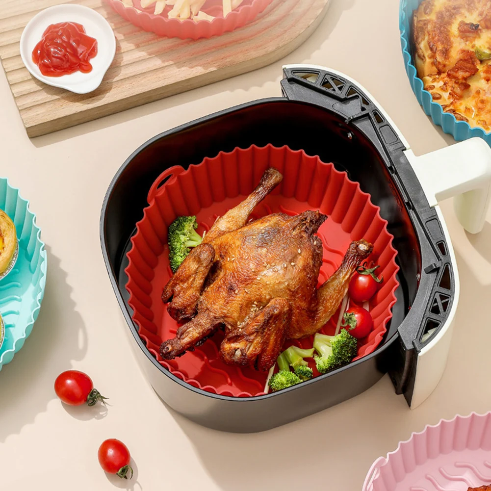 AirFryer Reusable Pot Silicone Easy To Clean Oven Baking Tray Ninja