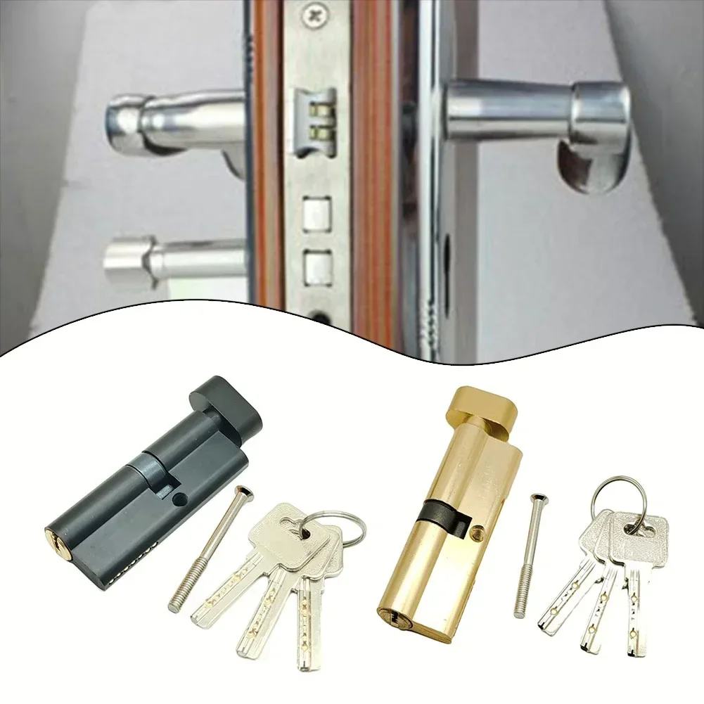 1set Lock Cylinder Replacement Accessories For Wooden Doors Household Alloy Parts Safety Indoor Door Lock Core door lock cylinder door lock accessories