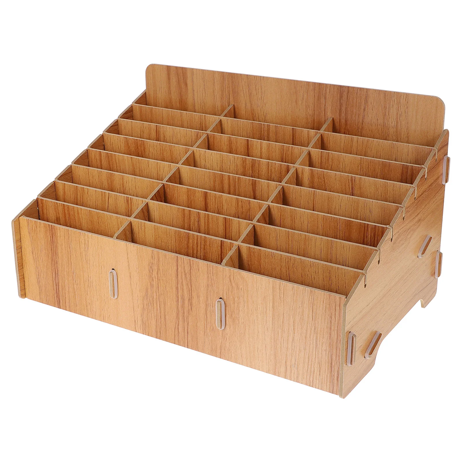 

Wooden Desk Organizers Desktop File Holder Wooden Holder Desktop Stationary Storage Organizer Wood Color