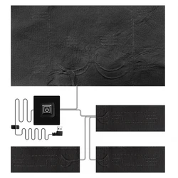 USB - Powered Waterproof Jacket Heater Pads with Adjustable Temperature Control - Set of 3 (Type 5)