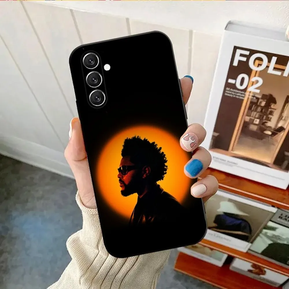 W-Weeknd Soft Black Phone Case - Sleek and Stylish Protection