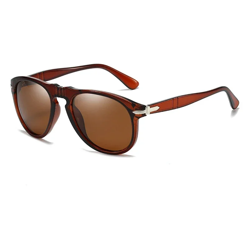 TAC-Lunettes de soleil pilote polarisées UV400 pour hommes et femmes, lunettes de sport miroir, design de marque vintage, lunettes de luxe avec charnière en métal