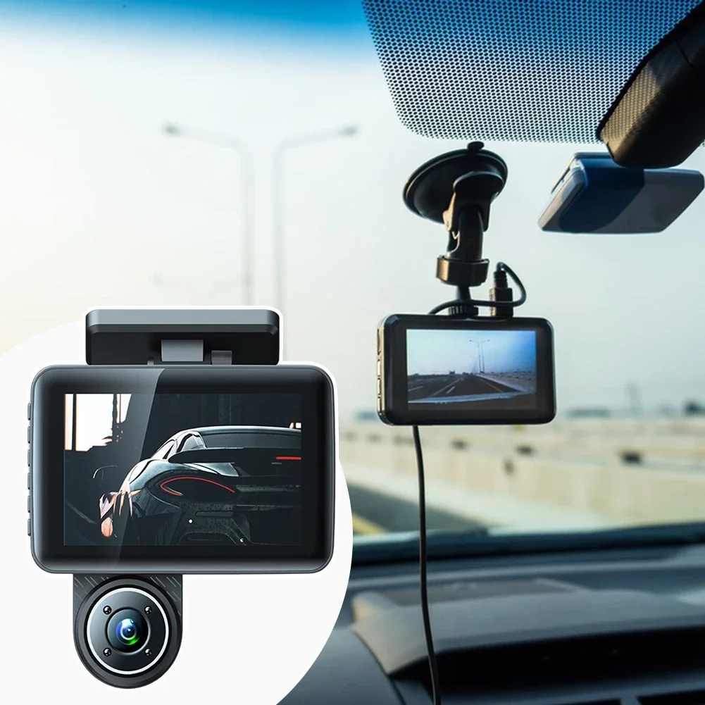 4 Inch Driving Recorder With Three Lens Multi-Purpose Wide Angle Camera Auto Accessoires