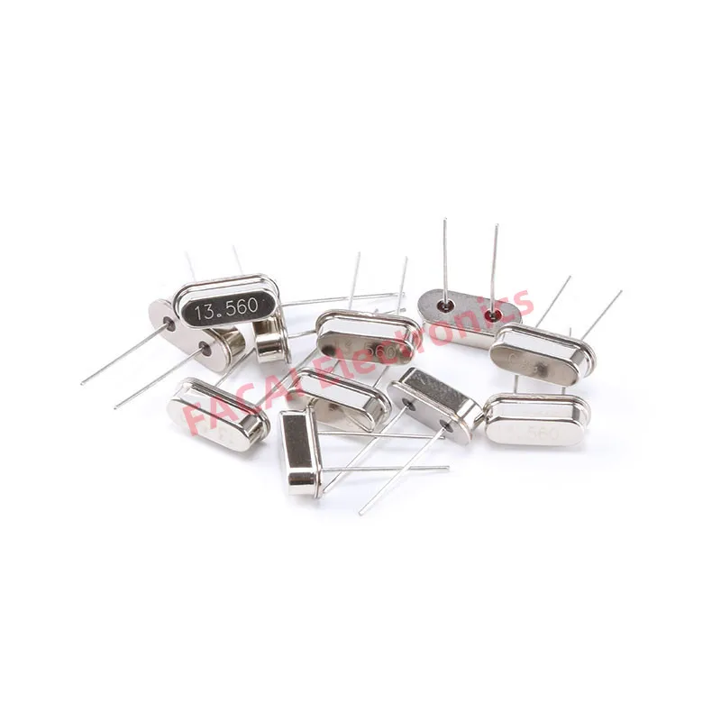 10pcs 13.56MHz Resonator Crystal Oscillator Passive Quartz HC-49S Through Holes 13.56 13.560 MHz 13.56M Hz New DIY Kit Parts