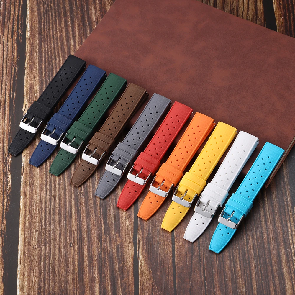 Breathable Premium Silicone Waterproof Watch Strap - Soft Wrist Band Accessories