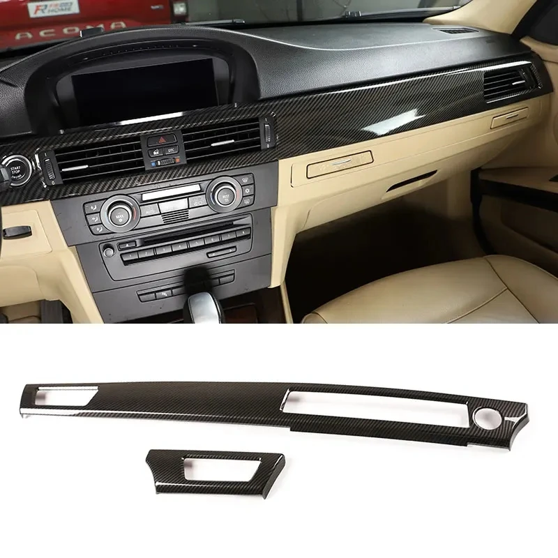 

Car Styling ABS Carbon Fiber Texture Center Control Dashboard Panel Air Outlet Cover Trim For BMW 3 Series E90 2005-2012 LHD