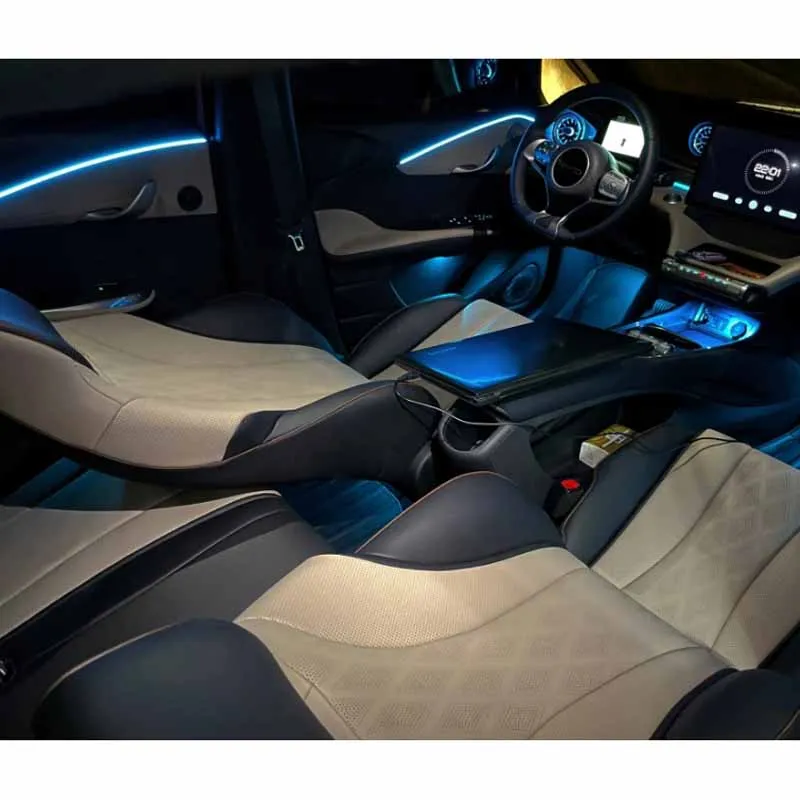 Byd Dolphin 2022 자동차 주변 조명, 범용 LED 인테리어 히든 스트립 램프, 풀 컬러 스트리머
