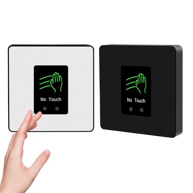 Touchless Door Access Exit Button with Infrared Sensor LED COM NO NC for Access Control System Entry 6
