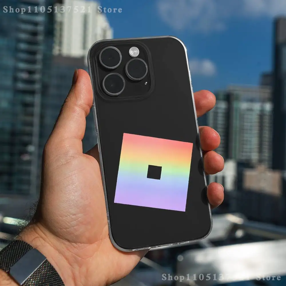 Roblox Gaming Logo Transparent Soft Phone Case