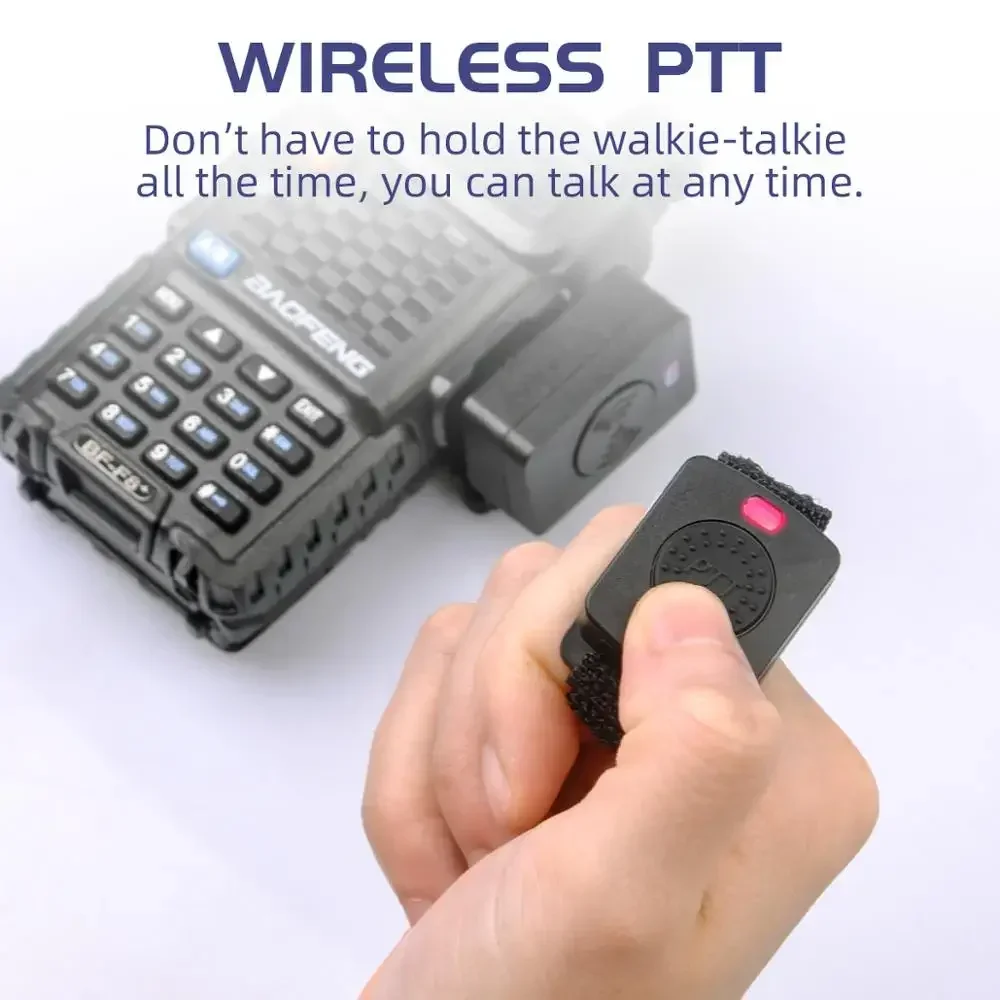 BaoFeng 워키토키 무선 헤드셋 블루투스 PTT 이어폰, 마이크 M/K 포트 포함, UV-82 UV-5R BF-888S 켄우드 모토 햄 스테이션용