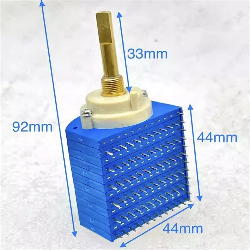 copper shaft Taiwan 6-layer 6-gear band switch shaft length 33MM stepper switch long lifespan high accuracy 1 pcs rotary band switch