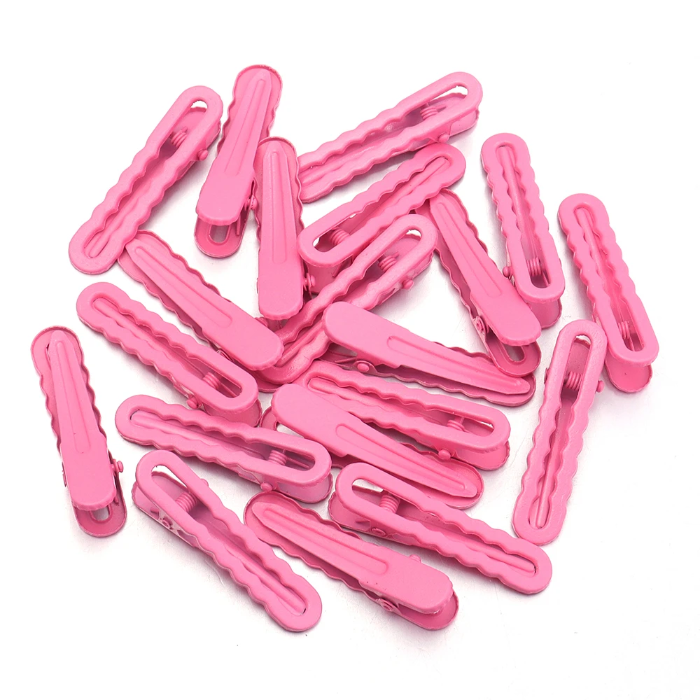 30 Stück 5cm Bonbonfarbene Haarspangen Metall-Hohlwellen-Haarnadeln für Frauen und Mädchen DIY Pony-Seitenclip Make-up Haarstyling-Zubehör – Detail 11