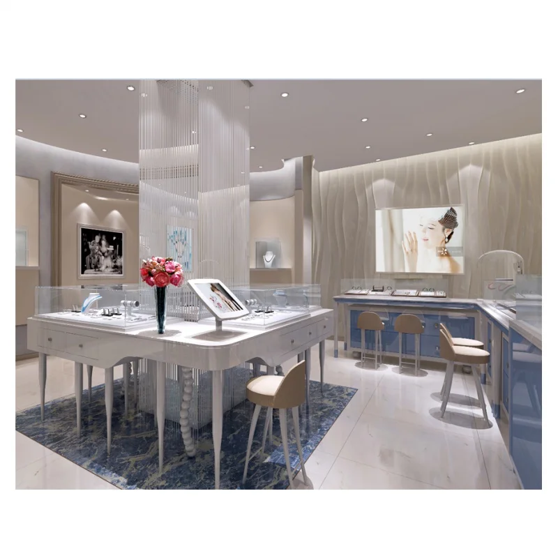 

Custom. High End Jewelry Store Display Showcase Names Glass Display Showcase for Jewelry Store Counter