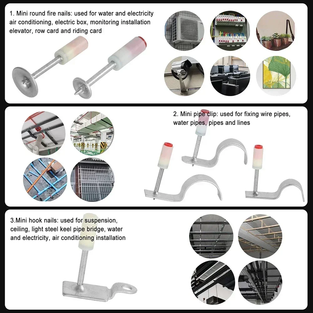 Mini Steel Nail Gun Manual Rivet Gun Concrete Wall Ceiling Wall Anchor Wire Slotting Device Home Wall Fastener Tools 5