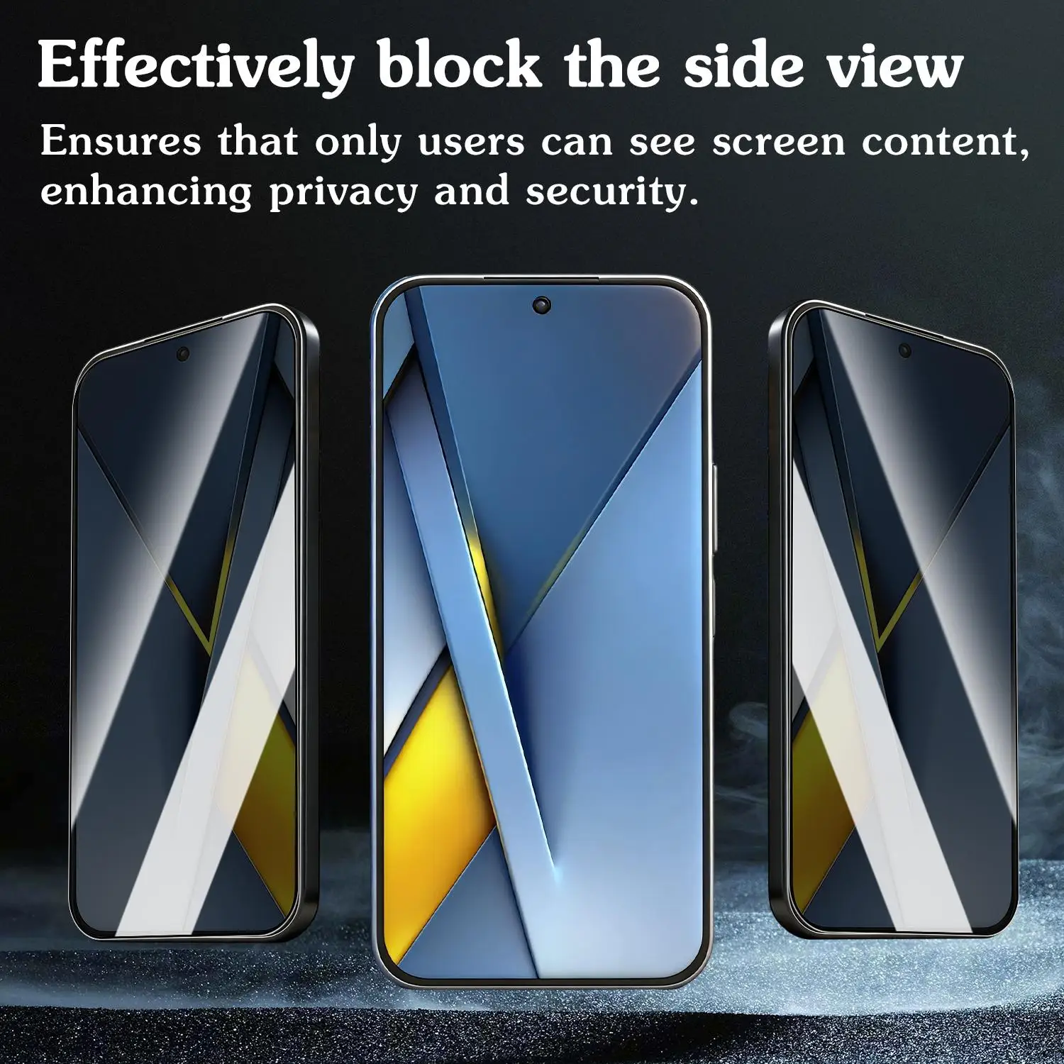 Premium Anti-Spy Privacy Tempered Glass Screen Protector with Easy Installation