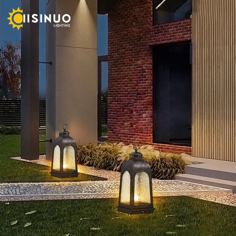 Grand Patio Outdoor Post Light Hardwire Landscap Floor Lantern Weather Resistant Walkway Lighting for Driveway Lawn Patio Garden 2