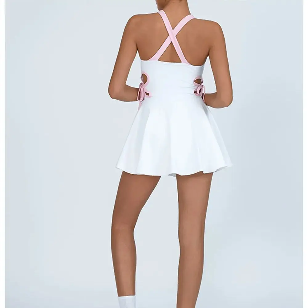Pad Women Tennis Yoga Set One-Pieces Dress Sports Golf Badminton Skorts Anti Shorts Tracksuits Active Wear
