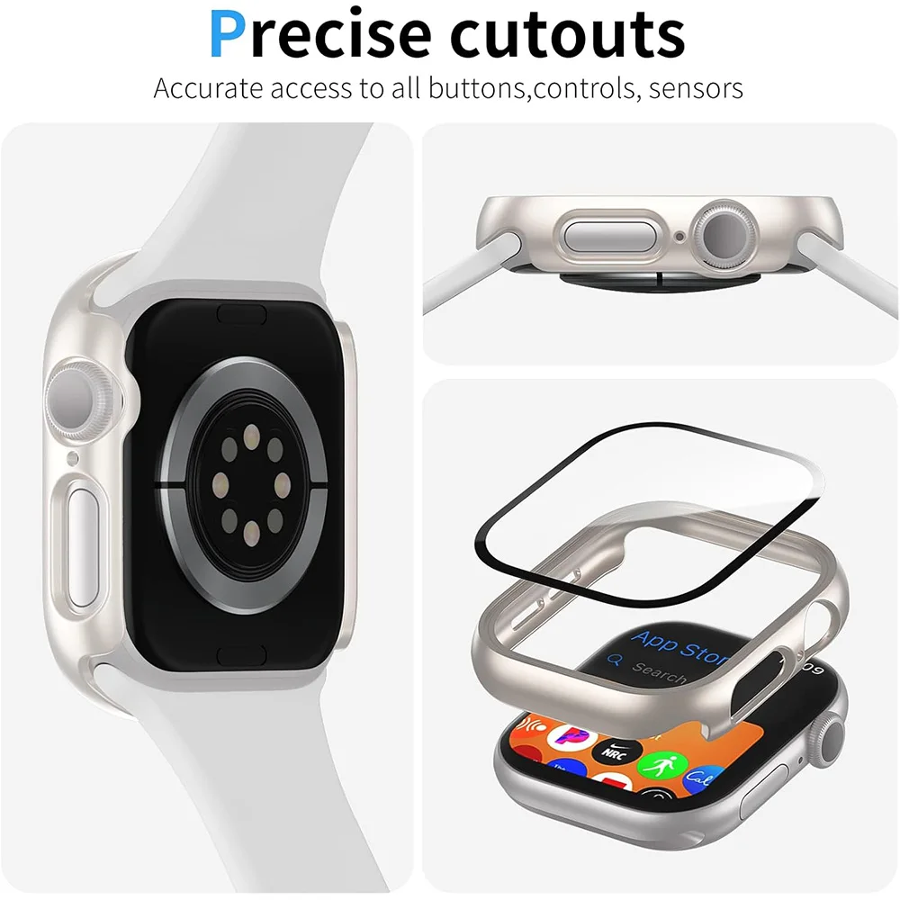 Apple Watch Screen Protector Cover for Apple Watch Series 10 9 8 Ultra 7 6 5 3 2 SE 46MM 42MM 49mm 40mm 41mm 44mm 45mm 46 49 mm
