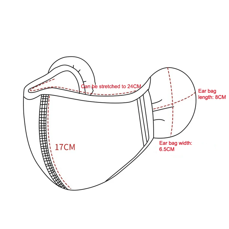 Simple Thermal Earmuffs Mask Autumn And Winter Plush Fleece Winter Mask Dustproof Windproof Cycling Earflap