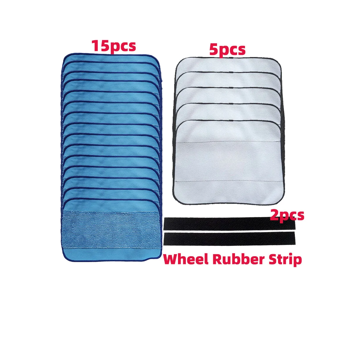 Wheel Rubber Strip Tyre Wick Cap Velcro Strip For iRobot Braava 320 375 380  380j 380t
