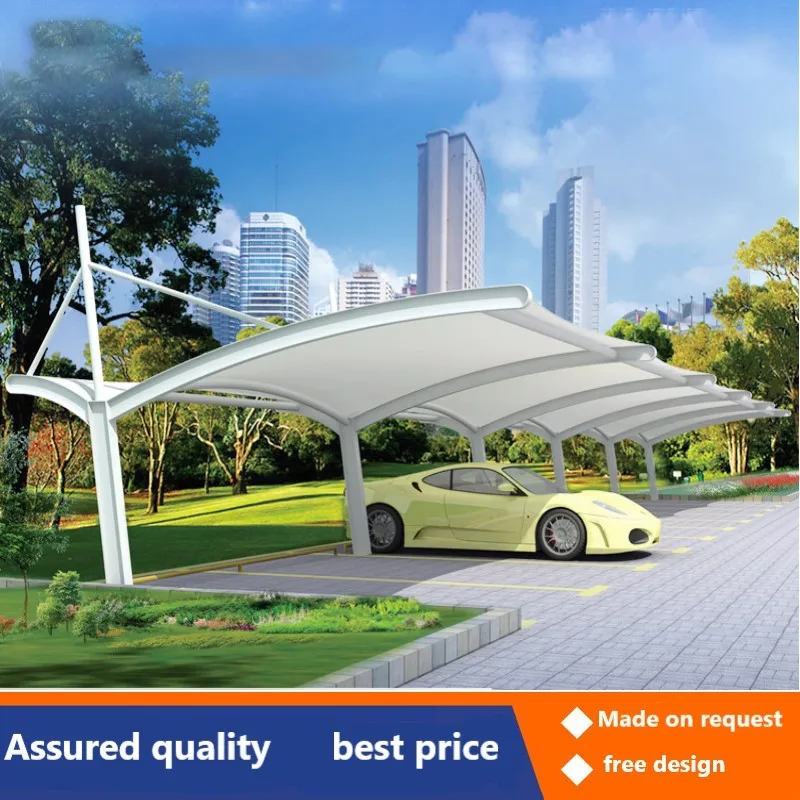 Membrane structure car shed car shed parking steel structure electric awning awning