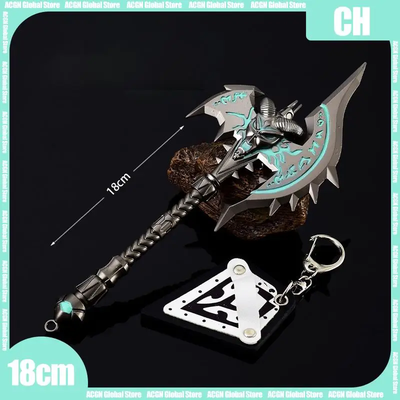 

Топор Shadowmourne 18 см, оружие World of Warcraft Azeroth, металлическая модель, катана, самурайский меч, модель оружия, подарки, игрушки для мальчиков