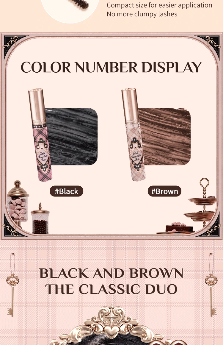 Description Picture 5 of itemFlower Knows Lengthening Mascara Chocolate Wonder-Shop Series 3.5ml Mascara Eyelash Waterproof Makeup Women Beauty