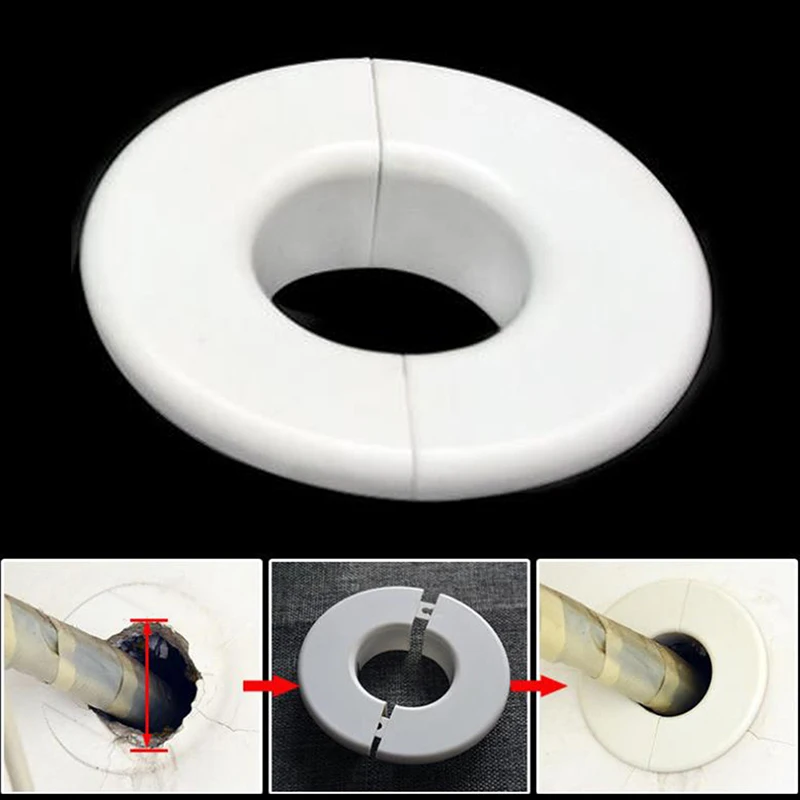 1PC Plastic Wall Wire Hole Cover For Air-conditioning Pipe Home Office
