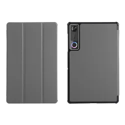 Premium PU Leather Flip Protective Case for Legion Y700 4th Gen (Gray)