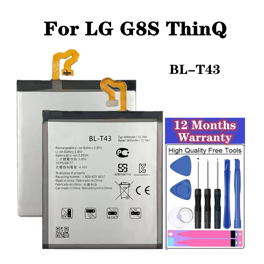 

Новый BLT43 BL-T43 аккумулятор для телефона BL T43 для LG G8S ThinQ LM-G810 3550 мАч аккумулятор высокого качества аккумулятор + инструменты номер для отслеживания