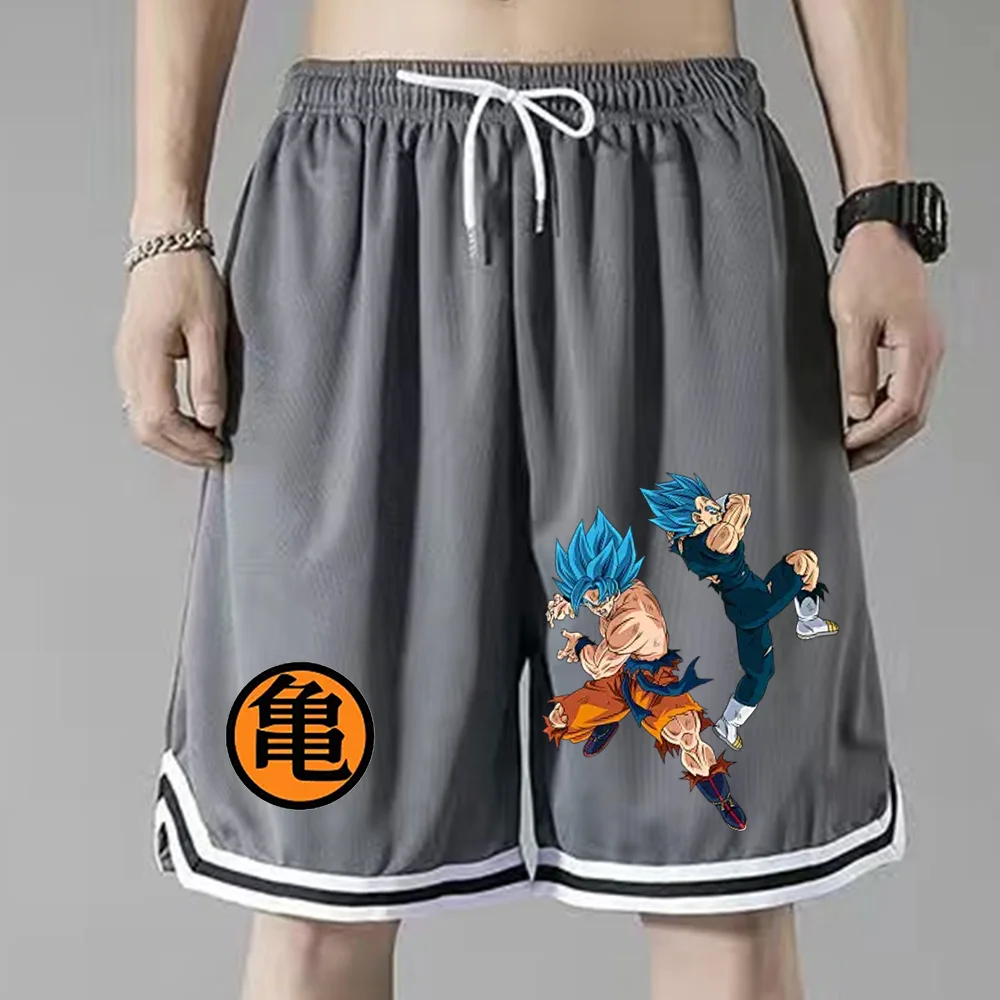 thumbnail image 1 of Pantalones cortos con estampado de Anime Dragon Ball, cómodos, transpirables, para correr, Goku, Torankusu, Son Gohan, pantalones deportivos de secado rápido para playa, 1 of 5
