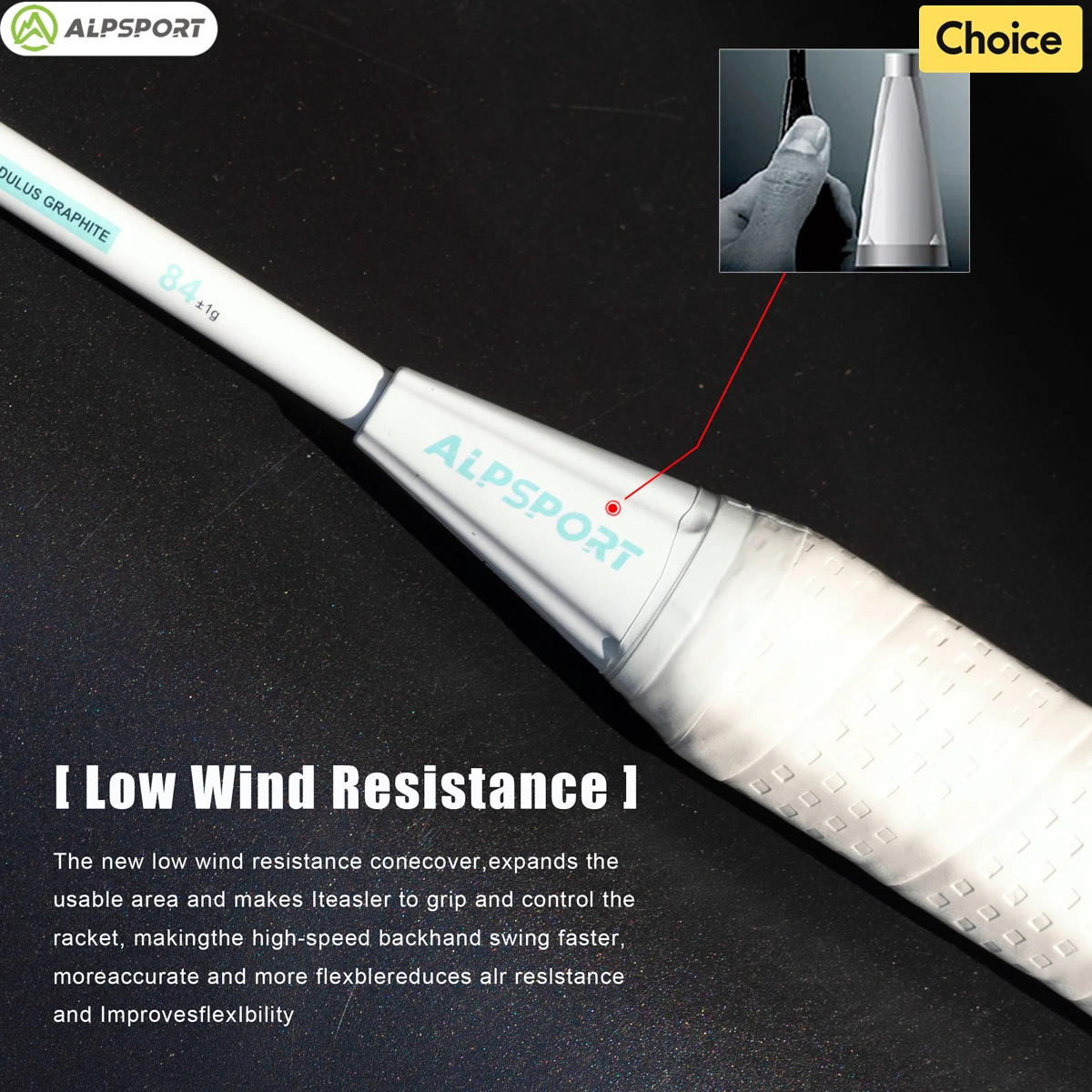 ALP YQ 4U Badminton Racket 22-35 Lbs Original Design Carbon Fiber Racket Professional Offensive Outdoor Sports Alpsport