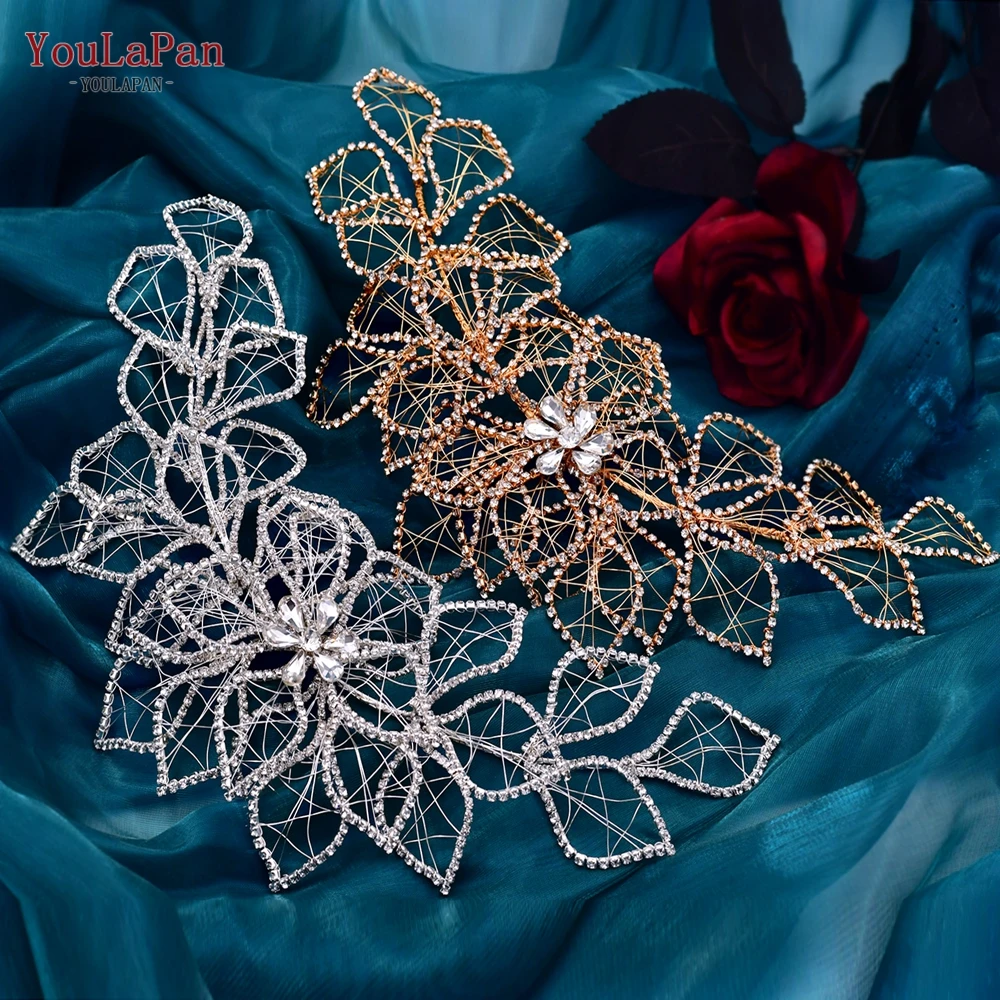 Bridal Hair Accessories TOPQUEEN Bridal Crown Rhinestone Women Headband Bride Headpiece Wedding Hair Jewelry Pageant Tiara Headdress HP256