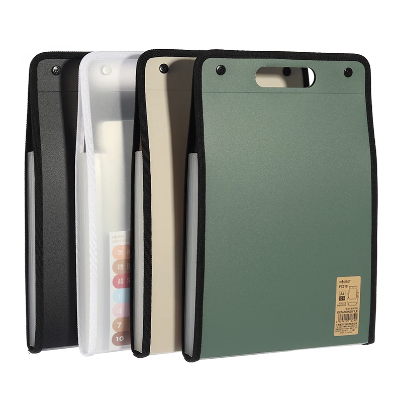File Folder 1Pcs A4 Vertical 13 Pocket Expanding File Briefcases Handbag Paper Folder Organiser