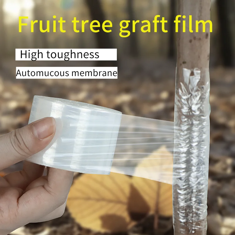 Stretchable Self-Adhesive PE Grafting Tape Film for Garden Tree Plant Seedlings Vine Tomato Fruit Grafting Accessory