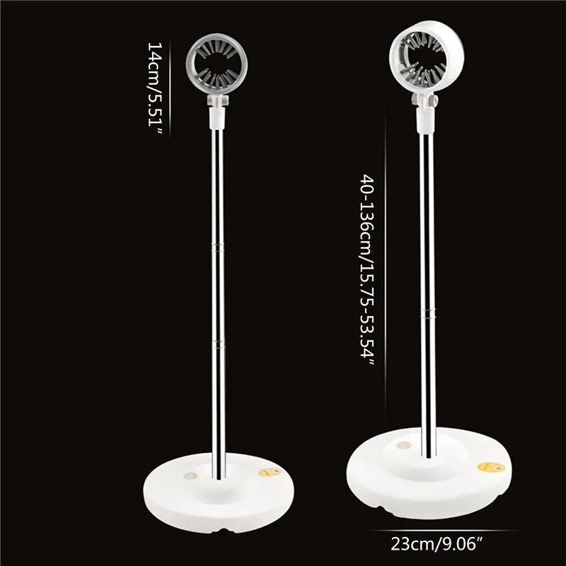 Floor Stable Round Chassis Pet Hair Dryer Bracket Telescopic Vertical Fixation Frame Pet Dog Cat Grooming Accessories