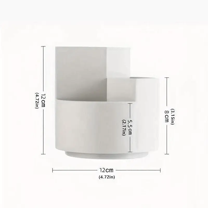 360 Rotating Large Capacity Rotating Makeup Pen Holder Desk Pencil Storage Box Organizer Make Up Brush School Office Supplies 3