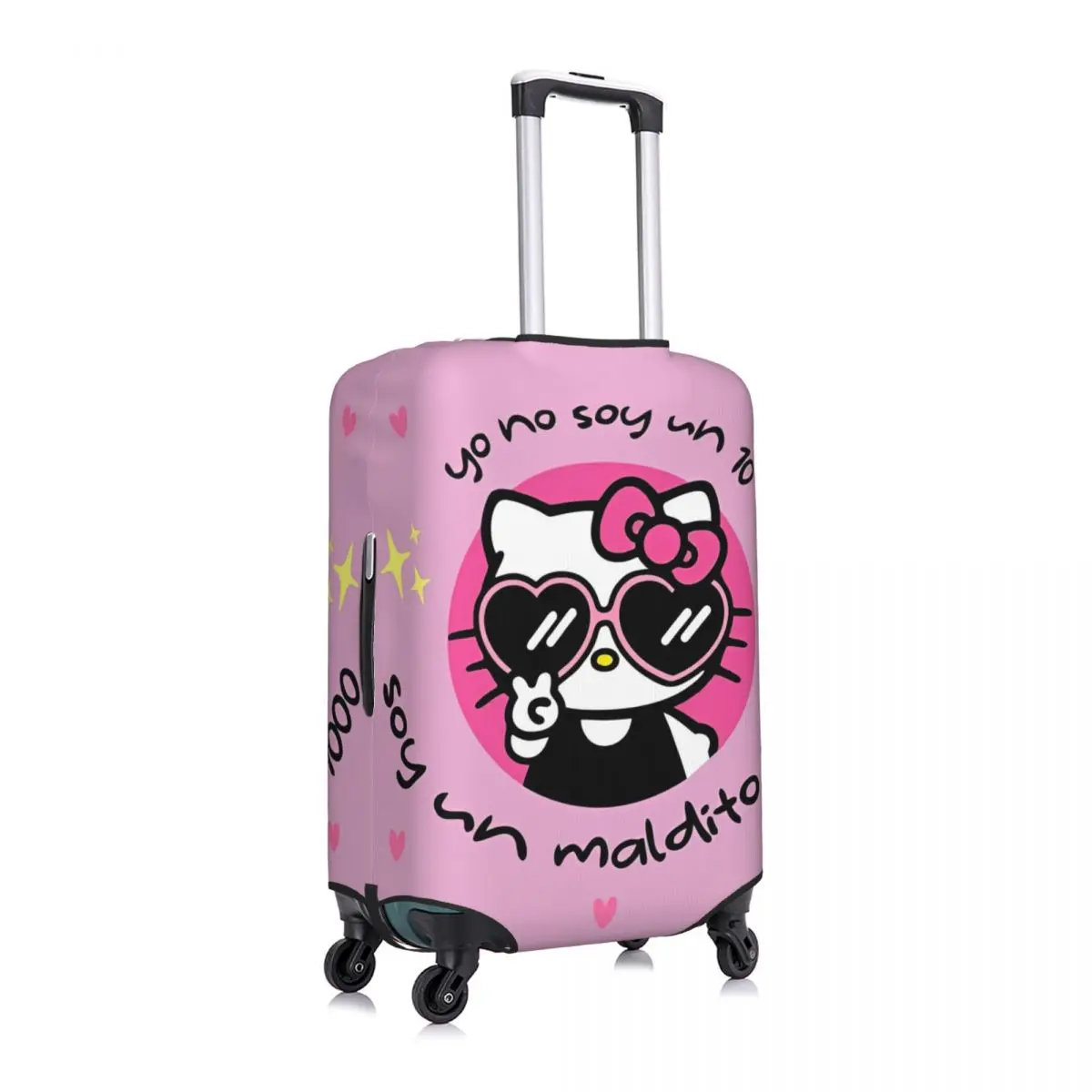 Hello Kitty Anime Y2k Kawaii Suitcase Cover Travel Holiday Strectch Luggage Case Protector 3