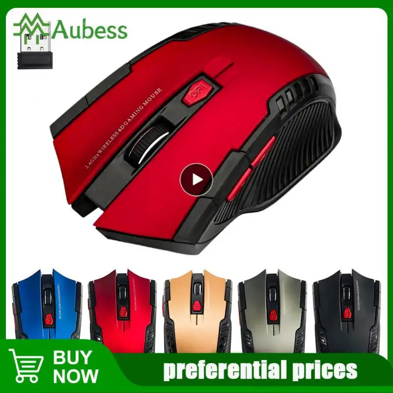 Mouse Da Gioco Mouse Wireless 1600Dpi 2.4Ghz Mouse Per Computer Wireless Mouse Da Gioco Mouse Ergonomico Per Computer Portatile