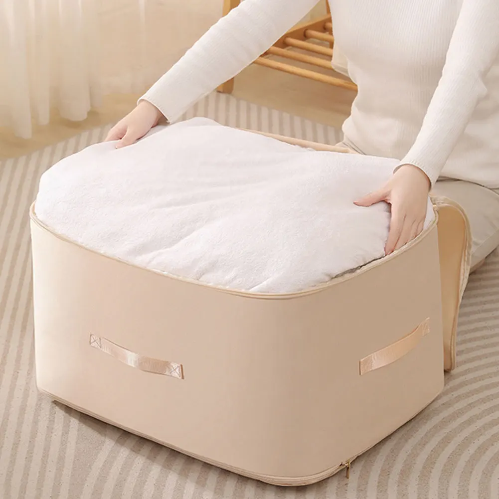 Foldable Storage Bags Quilt Clothes Organizer Bag Space Saving Bedding Storage Box Clothing Bags for Comforter Blankets Pillows 3