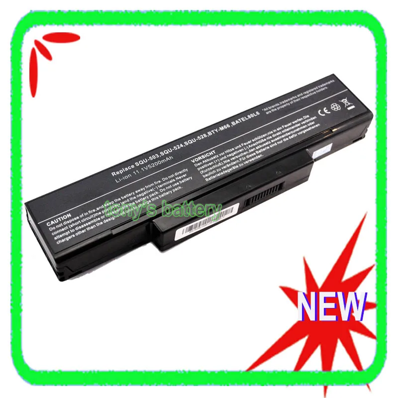 Bateria do Portátil para lg E500 Eb500 Ed500 Benq Joybook P51 P51e P52 R55 Squ-503 Squ718 Bty-m65 Novo Squ524 Bty-m67