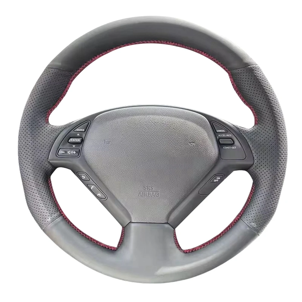 Kunstleder Auto Lenkrad abdeckung für Infiniti G37 G35 G25 Ex35 Ex25 Ex37 Q60 QX50 Q40 IPL G Coupé