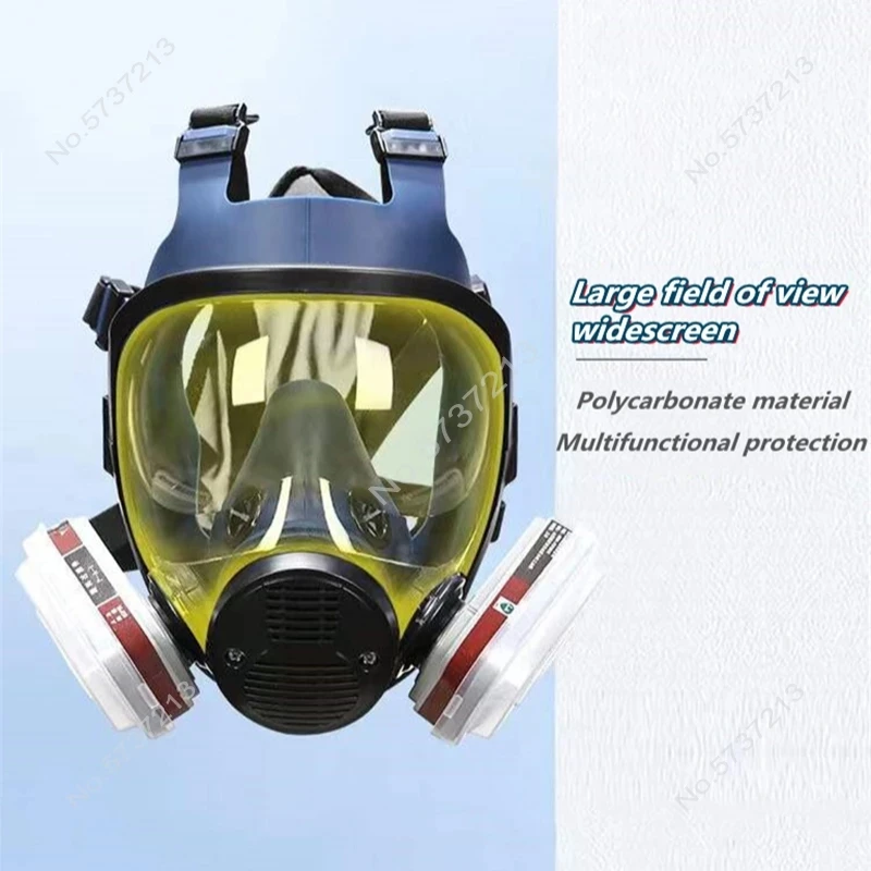 15/17 in 1 chemical respirator gas mask paint insecticide spray silicone full face mask filter for lab welding gas mask dust mask gas respirator face respirator dustproof respirator