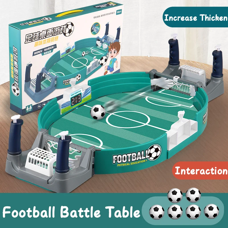 Soccer Table Double Battle Football Board Match Game Party Tabletop Kids Toys Portable Parent-child Interactive Montessori Gift