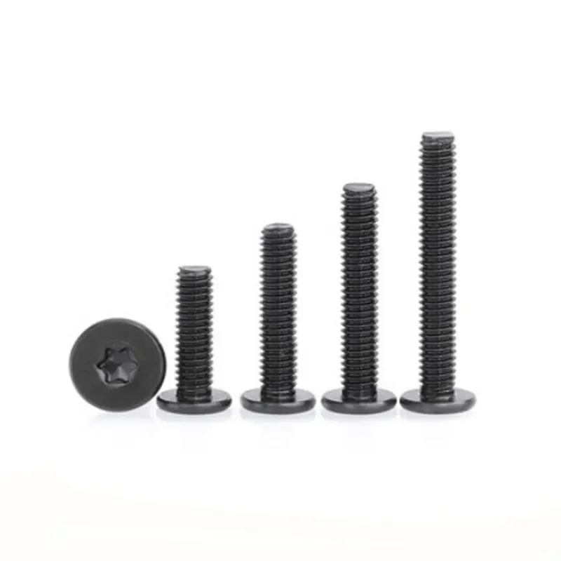 CM Torx Thin Screw M2 M2.5 M3 M4 M5 M6 M8 A2-70 Stainless Steel Black Six-Lobe Ultra Thin Flat Wafer Head 5/10/50pc
